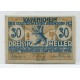 AUSTRIA 1920 BILLETE ESTADO DE KASSENSCHEIN 30 HELLER SIN CIRCULAR RARO, UNC